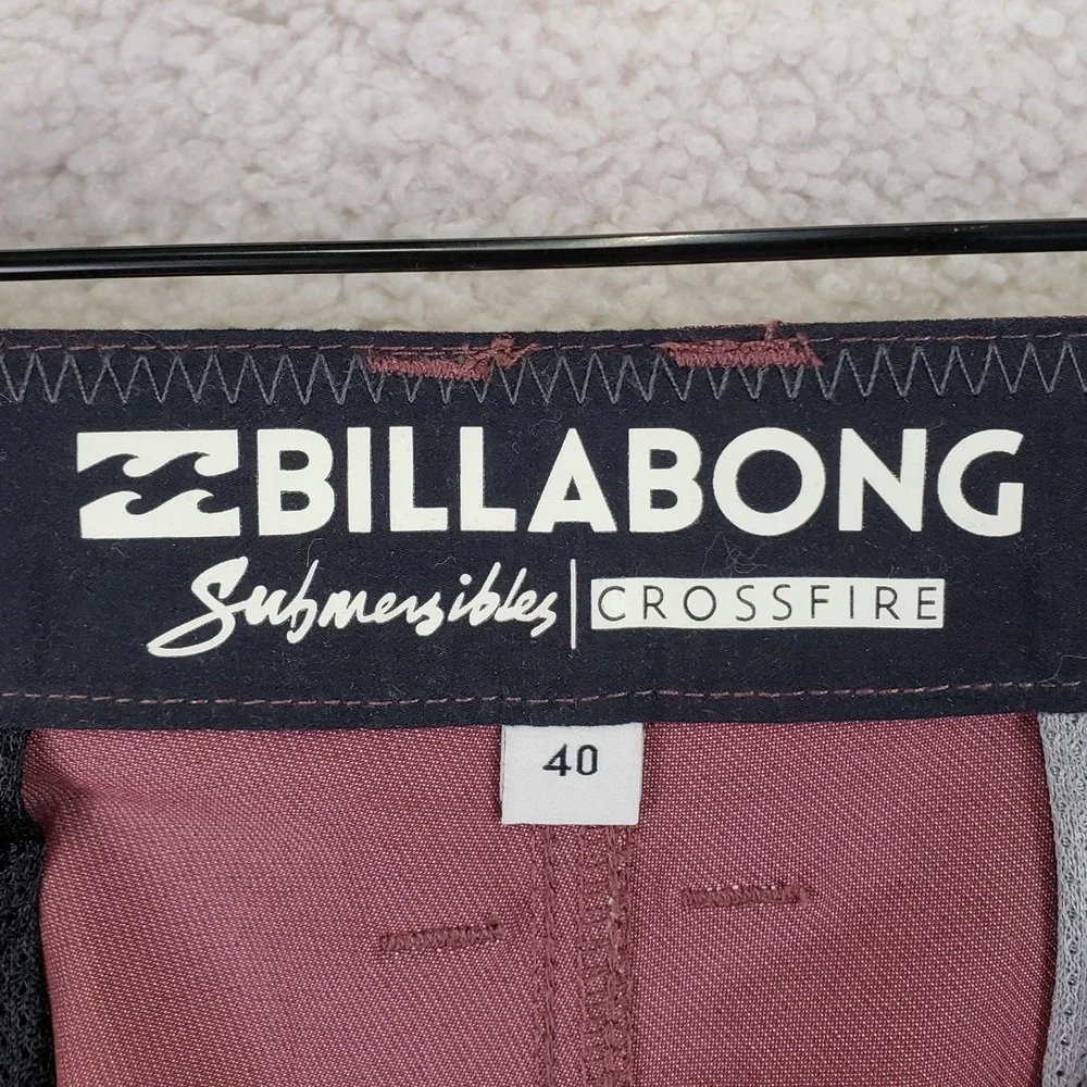 Billabong Crossfire Shorts Mens 40 Mauve Hybrid Quick Dry Stretch Skate Beach